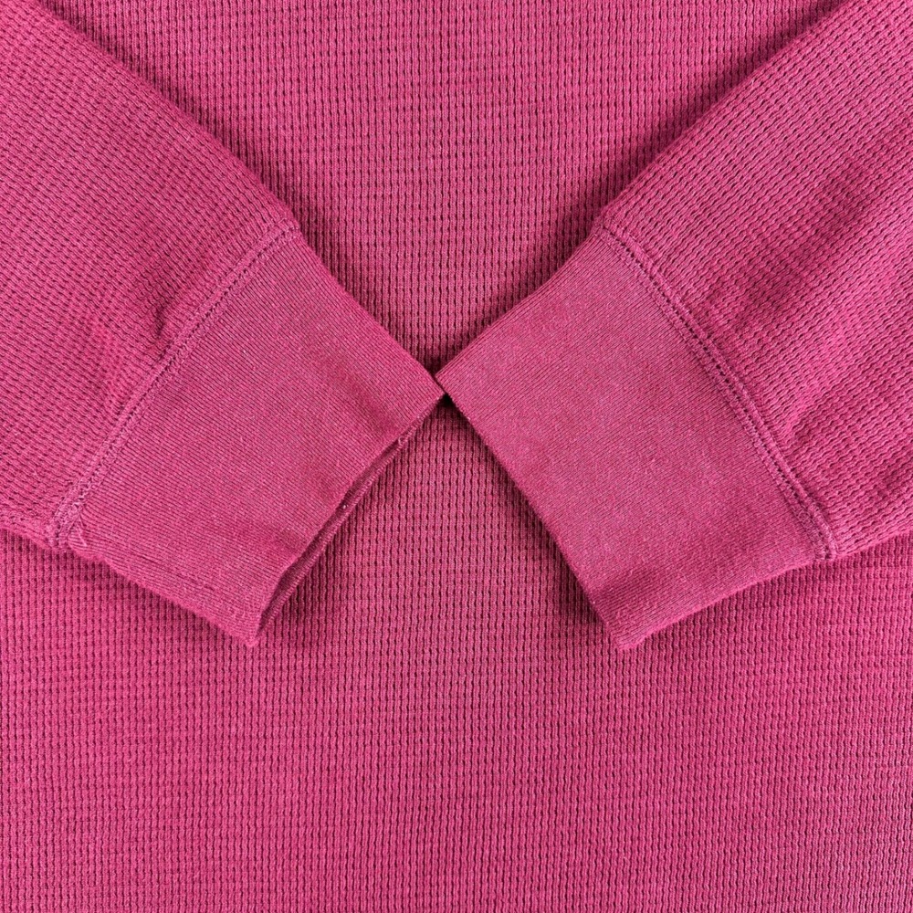 Polo Ralph Lauren Thermal Shirt Mens 2XL XXL Burgundy Waffle Knit Sleepwear Top - Picture 11 of 15